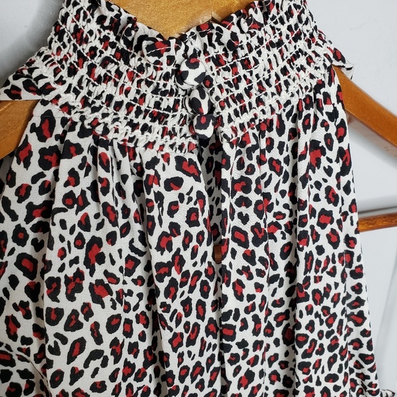 A.L.C NWT Zayden Leopard Print Silk Top - Picture 7 of 8